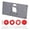 Gray, variant on Riousery ABS Plastics Woodworking Engraving Machine Flip Board Milling Slotting Tool Trimming Machine Router Table Insert Plate With 4 Rings Blue 9.8 inches / 25 cm