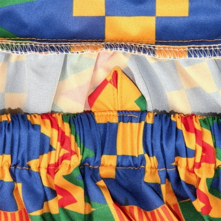 

Cathalem Clothes for Girls 4-5 Years Old Dress Strap Outfits Kids Style Backless Sleeveless Ankara Dashiki Girls And Dress Dress Orange 1-2 Years