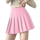 thumbnail image 1 of Gibobby Plisado Mini Falda De Las Falda plisada sólida para mujer y niña, falda básica, falda de diseño Aline(Rosa， M), 1 of 4