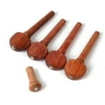 thumbnail image 4 of TISHITA 1 Set Full Size Violin Fiddle Rosewood Chin Rest Tailpiece Tuning Peg Fine Tuner, 4 of 8