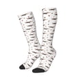thumbnail image 2 of Daiia Sports Socks Dachshund Dog Printed Novelty Crew Socks for Men Women Knee High Socks Cotton Socks Soft & Breathable Support Unisex Socks, 2 of 9