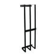 thumbnail image 2 of Estante para almacenamiento de toallas, soporte de toalla enrollado de 3 barras de aleación de hierro negro montado en la pared para baño, 2 of 10