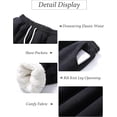 thumbnail image 5 of Women's Sherpa Lined Sweatpants Winter Warm Athletic Sweatpants Elastic Drawstring Joggers Fleece Pants Plus Size, 5 of 7