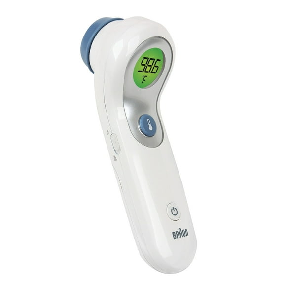 Braun NTF3000US, Thermomètre Numérique Sans Contact, Thermomètre Frontal Sans Contact, Blanc
