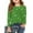 AB06-Green, variant on Inglocry Girls Basic Long Sleeve Shirts Toddler Kids Soft Cotton T-Shirt Crew Neck Fall Winter Tee Tops Hot Pink 7-8Y