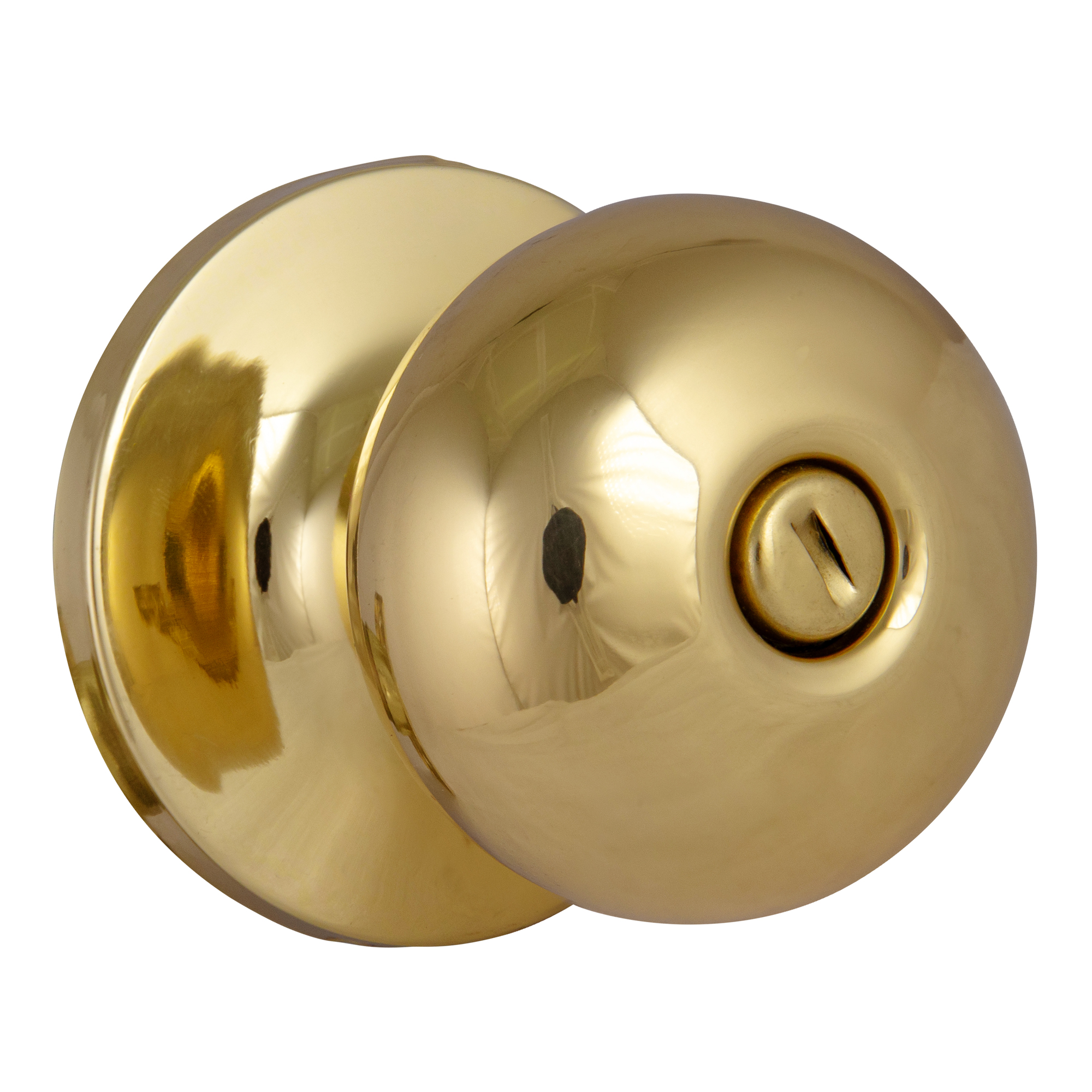 Design House Universal Canton Bed and Bath Knob in Polished Brass
