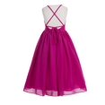 thumbnail image 2 of Ekidsbridal Criss-Cross Chiffon Flower Girl Dresses for Weddings Junior Bridesmaid Birthday Party Evening Gown 191 8, 2 of 3