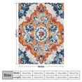 thumbnail image 4 of Orinice Medallion Design Warm Lightweight Blanket Soft Fleece Blankets for All Seasons - Decorative Throw Blanket for Living Rooms, Sofa, and Bed - Excellent Hand Feel 50x60in, 4 of 6