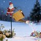 thumbnail image 1 of Adornos navideños, regalos navideños, luces solares de suelo de Papá Noel para Navidad, decoración de patio y jardín de resina, lámpara de césped ambiental, lámpara solar de plástico., 1 of 6