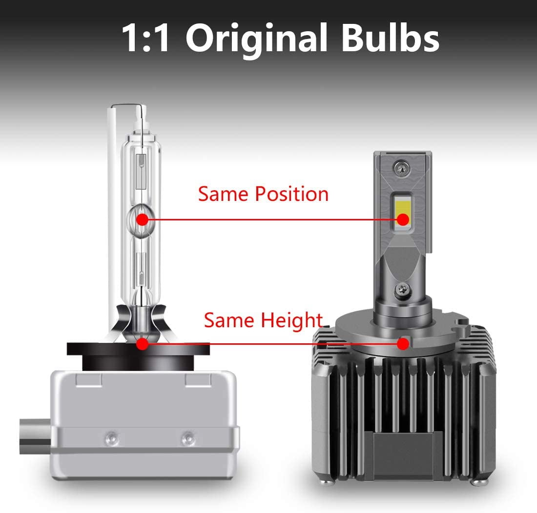 DZG D1S D1R LED Headlight Bulb D3R D3S LED Bulbs Conversion Kit 6000K