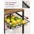 thumbnail image 4 of Baker's Rack, Coffee Bar Stand with Charging Station, Storage Shelves, 15.7 x 35.4 x 35.6 Inches, Rustic Walnut, 4 of 9