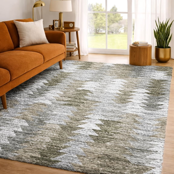 Addison Rugs Dream Shag Premium Machine Washable Transitional Modern Brown Rectangle Rug, 10' x 14'