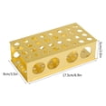 thumbnail image 4 of Aluminum Tube Rack  Test Tube Rack  Test Tube Holder  Test Tube Stand  Aluminum Test Tube Holder Golden Aluminum Test Tube Rack Holder Stand 8x12.3x18x30mm Hole Diameter For, 4 of 8