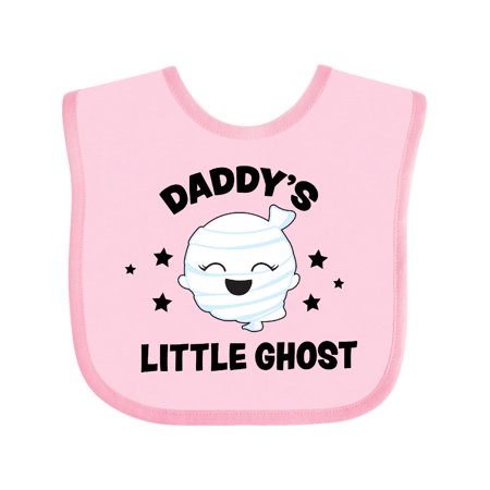 

Inktastic Cute Daddy s Little Ghost with Stars Gift Baby Girl Bib