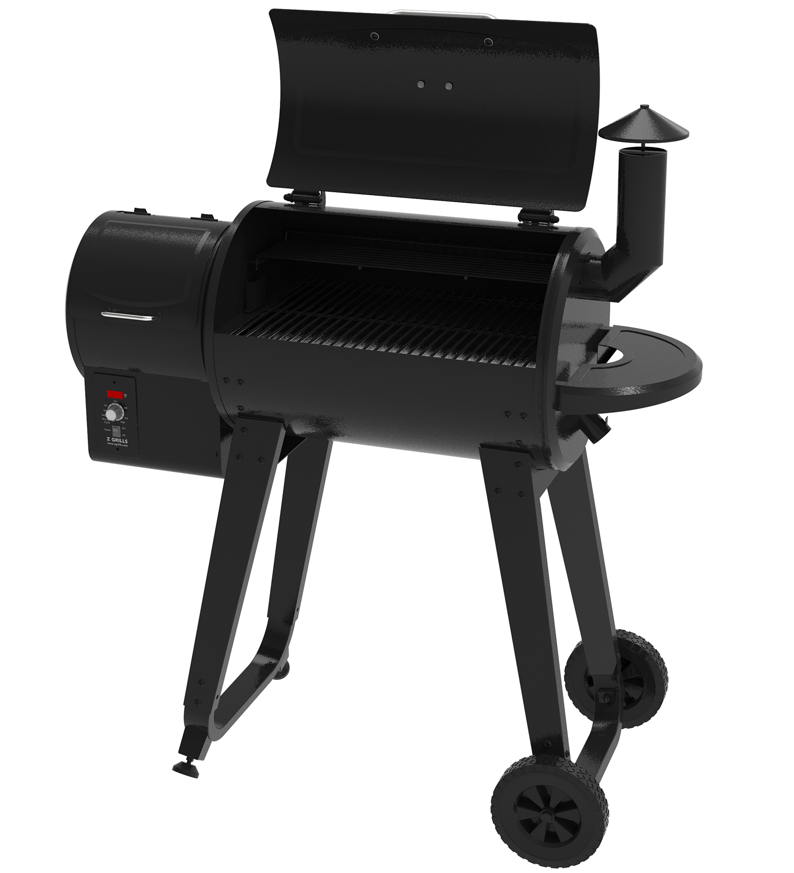 Z GRILLS ZPG-450A3 Wood Pellet Grill & Smoker 8-in-1 BBQ 2022 model, Black - image 3 of 11