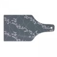 thumbnail image 1 of Floral Cutting Board, Spring Japanese Sakura Branches Full Blossom Modern Oriental Composition, Decorative Tempered Glass Cutting and Serving Board, Wine Bottle Shape, Taupe Pale Pink, by Ambesonne, 1 of 1