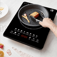 thumbnail image 1 of 2200W Portable Induction Cooktop Countertop Single Cooker Burner Stove Hot Plate, 1 of 12