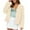Beige, variant on Womens Faux Fur Coat Winter Shaggy Casual Plus Size Jackets Warm Fuzzy Outerwear Pink L