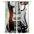 thumbnail image 2 of Rock Music Guitar Window Curtains Bedroom Kitchen Fabric Window Treatment Party Decoration Window Bedroom Kid, 2 of 5