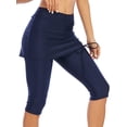 thumbnail image 4 of SAYFUT Women's Swim Bottoms High Waist Swimsuit Pants Swimwear with Attached Skirt Tight Leggings, 4 of 7
