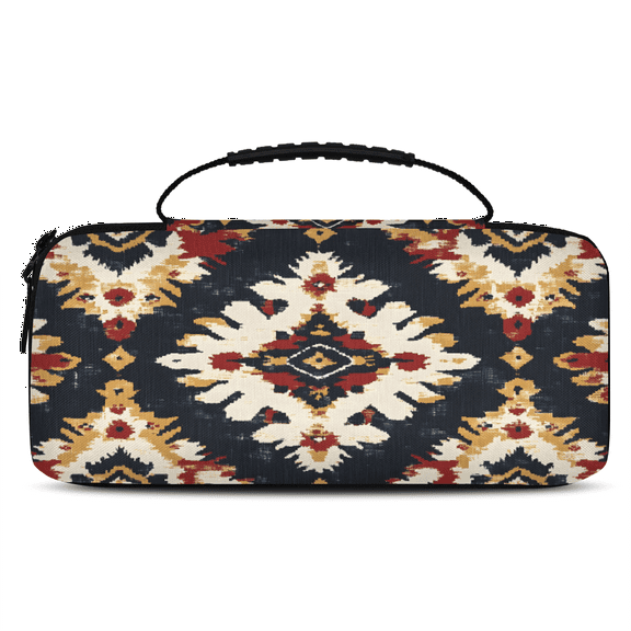 Herdesigns Vintage Carry Case Compatible with Nintendo Switch OLED Model 2021/Switch 2017, Floral Protective Travel Switch Carrying Case with 20 Game Card Slots for Switch Console & Accessories