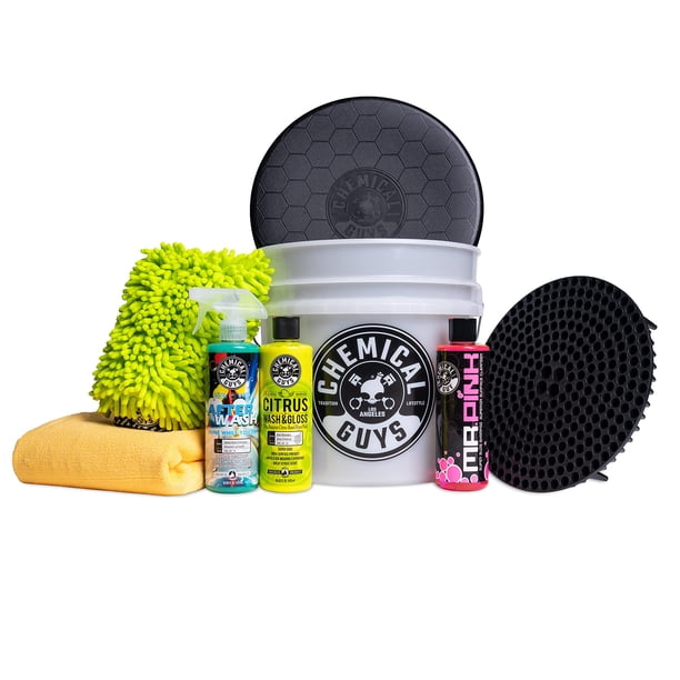 Kit de limpieza de coches Chemical Guys HOL_128 con jabón para lavar coches