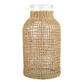 thumbnail image 6 of QIFULL Qifull Glass Vase Khaki Rattan Woven Flower Arrangement Container for Decor 1Pc, 6 of 10