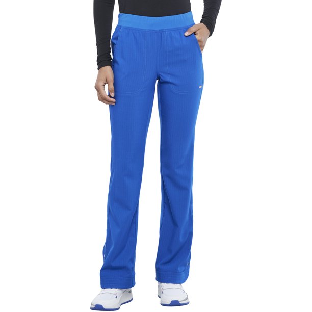 Cherokee Statement Women Medical Scrubs Pant Mid Rise Flare Leg Pullon