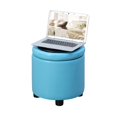 thumbnail image 1 of Convenience Concepts Designs4Comfort Round Storage Ottoman in Sea Foam, 1 of 9