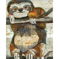 thumbnail image 2 of Anderson, Traci 20x24 Gold Ornate Wood Framed with Double Matting Museum Art Print Titled - Sloth, 2 of 4