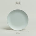 thumbnail image 3 of over&back Stoneware Plates - Dish Set with 4 Appetizer Plates - 4-Piece All-Occasion Place Settings - Elegant Dinnerware Sets for Home and Kitchen - 6.3" x 6.3" - Semi-Matte Fog Blue, 3 of 5