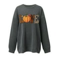 thumbnail image 4 of Patlollav Plus Size Halloween Sweatshirt Women Pumpkin Coffee Graphic Cute Halloween Shirts Fall, 4 of 6