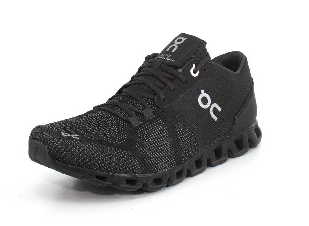 On Cloud X Black/Asphalt Running Walking Sneaker Shoe Men's sizes 7-14 NEW!!! 