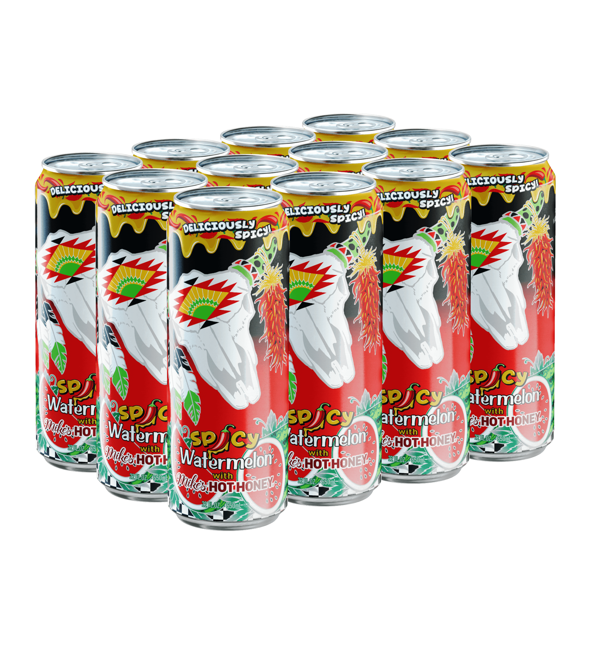 Arizona Spicy Watermelon Juice Cocktail, 22 fl oz Cans, 12 Pack