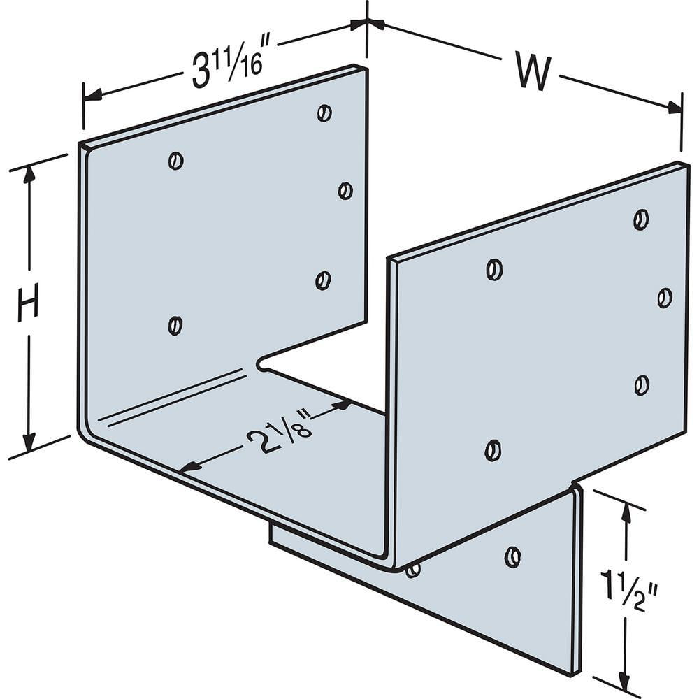 HH Galvanized Header Hanger for 4x HH4 Pack of 20