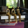 thumbnail image 4 of Adam & Friends Home Decor Shelf Sitters, Thinker, Fortune Teller, Reader Sculpture | 3-Piece | Gold, 4 of 5