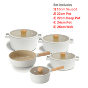 NEOFLAM FIKA Cookware Set | Nonstick Ceramic Coating | Made in Korea