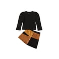 thumbnail image 2 of Girl's Two Piece Set, Children's Thread Knitted Sweater Patchwork Skirt, 2 of 8