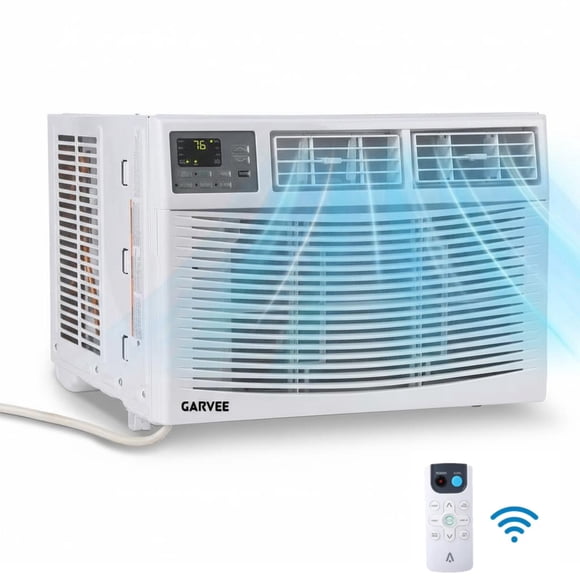 YUSAZENS 12000 BTU Window Air Conditioner Remote APP Control Cools Up to 550 Sq Ft White Quiet Compact Window AC Unit for Home Bedroom Office