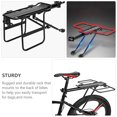 thumbnail image 3 of LOLIPPYY 1Pc Practical Bike Rear Cargo Rack Black Lightweight Aluminum Alloy Strong Load, 3 of 8