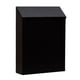 thumbnail image 3 of Buzón con cerradura para montaje en pared, soporte para periódicos, buzón para colgar en la pared, para puerta, porche, hogar, oficina, decoración al negro, 3 of 8