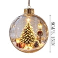 thumbnail image 5 of Clear Christmas Tree Balls 3.15 Inch, Lighted Miniature Scene Christmas Ornament, Christmas Decorations, Christmas Tree, 5 of 5