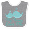 thumbnail image 3 of Inktastic Nanny Loves Me Grandchild Whale Boys or Girls Baby Bib, 3 of 4