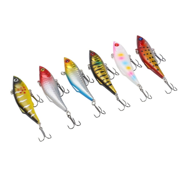 Accesorios de pesca BuyWeek 6 piezas señuelos artificiales duros