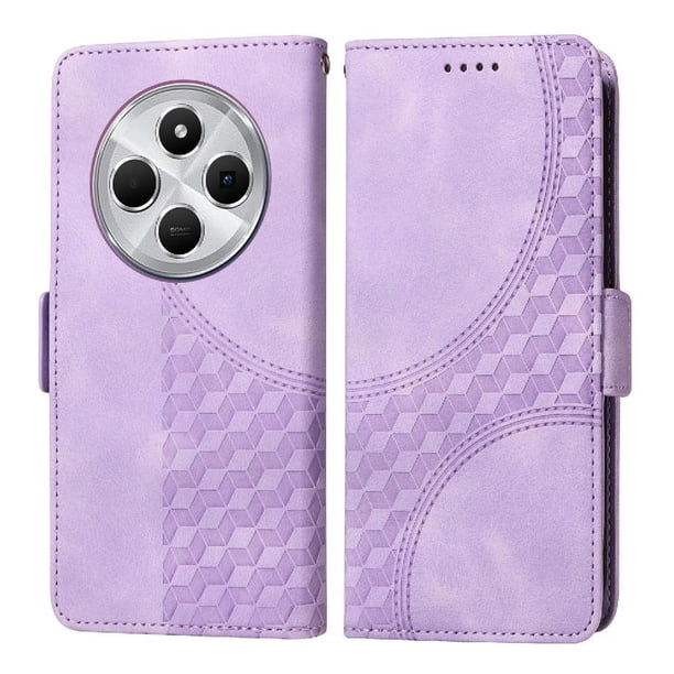 Funda GANGXUN para Xiaomi Redmi A4 con diseño acolchado elegante, cuero PU, protección total y ajuste preciso