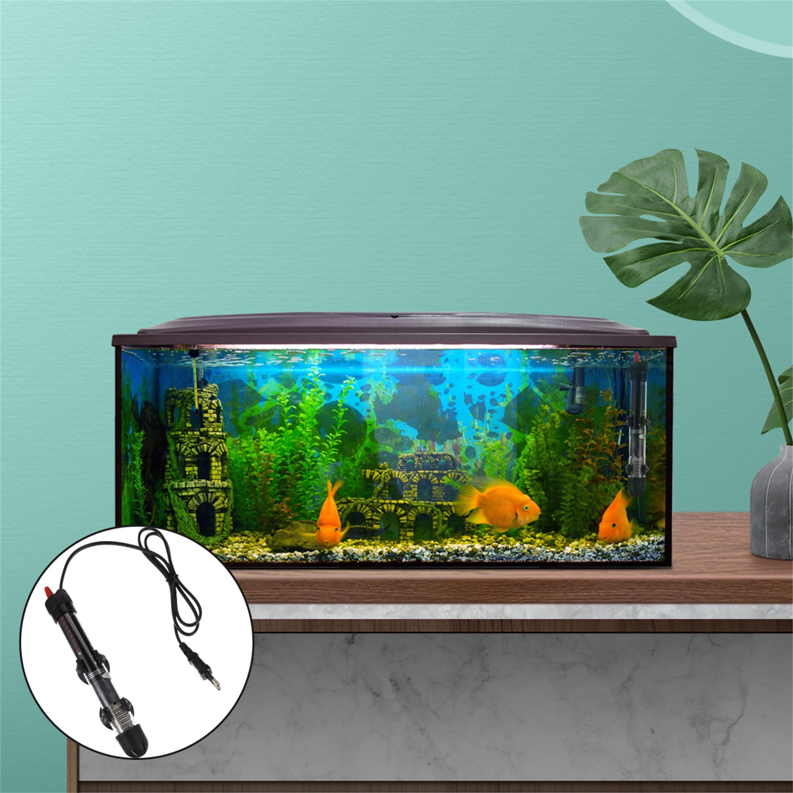 Buy 50W Fish Tank Heating Rod Automatic Fish Bowl Aquarium Heater with