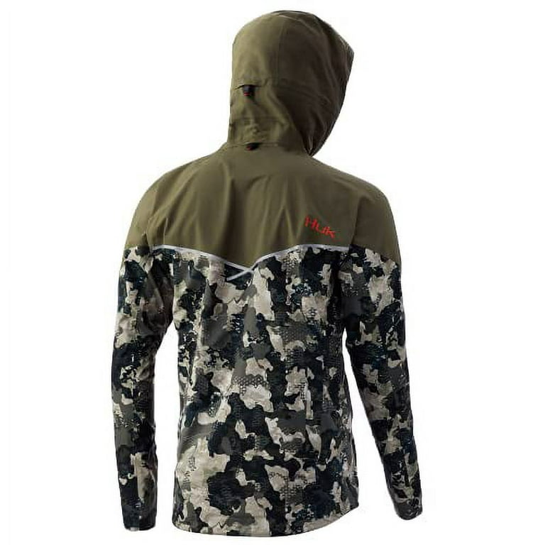 Huk Men's Icon x Superior 3L Shell Camo Jacket, Medium, Hunt Club Camo