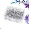 thumbnail image 3 of 100pcs Stainless Steel T Pins for Wig Use Silver Color 53mm, 3 of 5