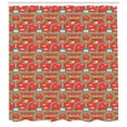 thumbnail image 3 of Ambesonne Car Race Track Shower Curtain, Gas Station, 69"Wx84"L, Multicolor, 3 of 3