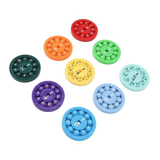 Jouet de Rotation Mathématique Jouet de Rotation Mathématique Coloré Jeu Interactif d'Apprentissage des Mathématiques avec Activités Éducatives pour Enfants